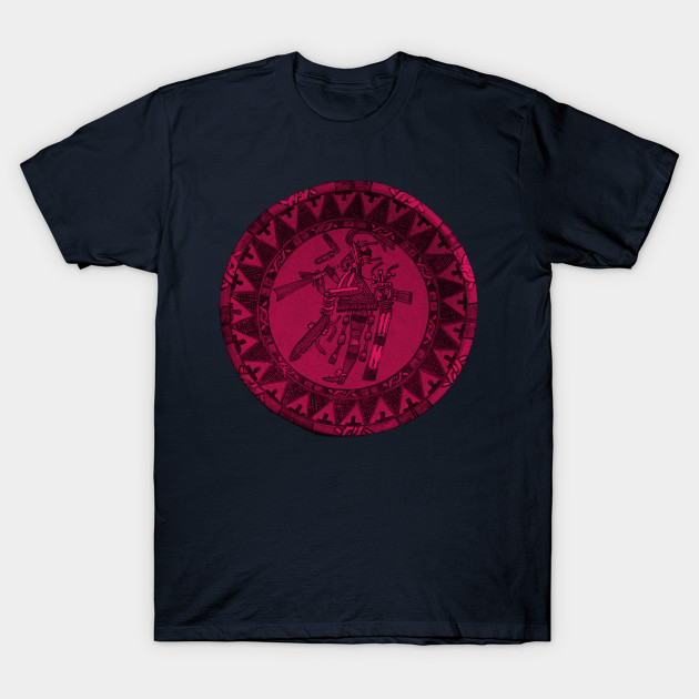 Mayan Artifact Art Pink